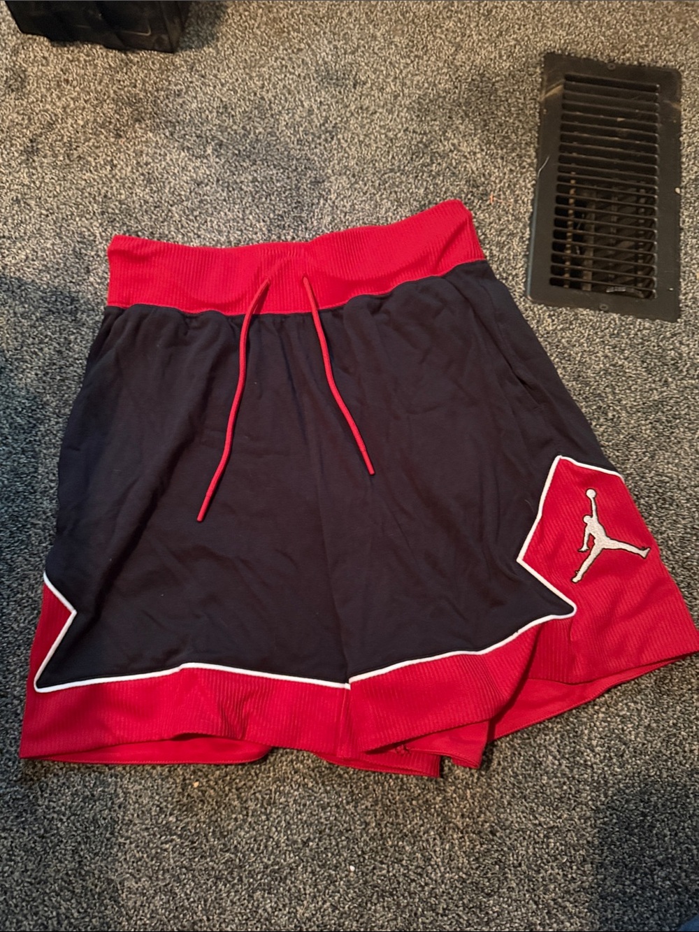 Jordan Black Skater Skirt with Red Trim and Jumpman Patch